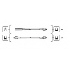 941318111019 MAGNETI MARELLI Комплект проводов зажигания