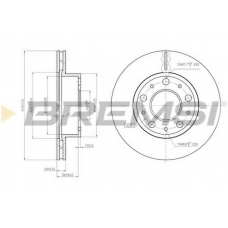 DBB171V BREMSI Тормозной диск