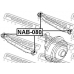 NAB-080 FEBEST Подвеска, рычаг независимой подвески колеса