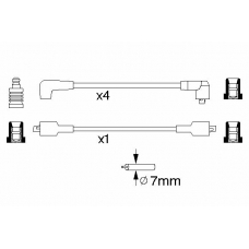 0 986 357 095 BOSCH Комплект проводов зажигания