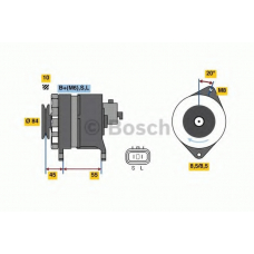 0 986 080 910 BOSCH Генератор