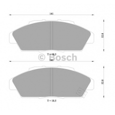 0 986 505 711 BOSCH Комплект тормозных колодок, дисковый тормоз