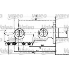 350455 VALEO Главный тормозной цилиндр