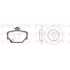 8705.00 REMSA Комплект тормозов, дисковый тормозной механизм