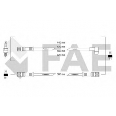 83490 FAE Комплект проводов зажигания