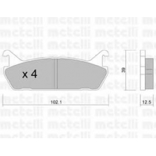 22-0390-0 METELLI Комплект тормозных колодок, дисковый тормоз