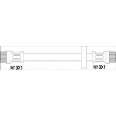 G1900.29 WOKING Тормозной шланг