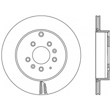 BDR2580.20 OPEN PARTS Тормозной диск