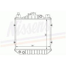 64078 NISSENS Радиатор, охлаждение двигателя