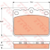 GDB7566 TRW Комплект тормозных колодок, дисковый тормоз