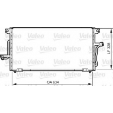 818081 VALEO Конденсатор, кондиционер