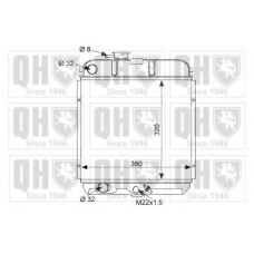 QER1258 QUINTON HAZELL Радиатор, охлаждение двигателя