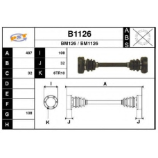 B1126 SNRA Приводной вал