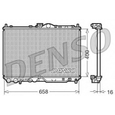 DRM45011 DENSO Радиатор, охлаждение двигателя