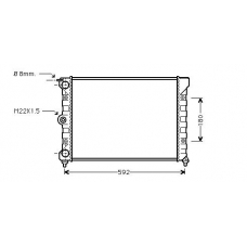 VW2011 AVA Радиатор, охлаждение двигателя