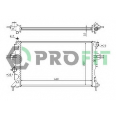 PR 5051A1 PROFIT Радиатор, охлаждение двигателя