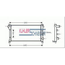 1700791 KUHLER SCHNEIDER Радиатор, охлаждение двигател