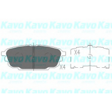 KBP-4544 KAVO PARTS Комплект тормозных колодок, дисковый тормоз