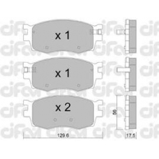 822-724-0 CIFAM Комплект тормозных колодок, дисковый тормоз