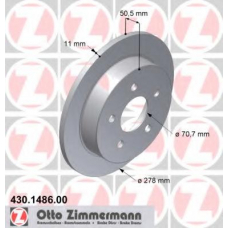 430.1486.00 ZIMMERMANN Тормозной диск