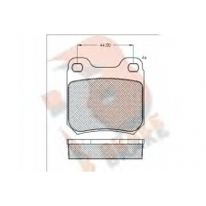 RB0692 R BRAKE Комплект тормозных колодок, дисковый тормоз