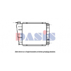 160740N AKS DASIS Радиатор, охлаждение двигателя