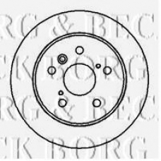 BBD4075 BORG & BECK Тормозной диск