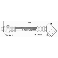 FBH6286 FIRST LINE Тормозной шланг