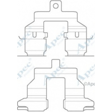 KIT1146 APEC Комплектующие, тормозные колодки