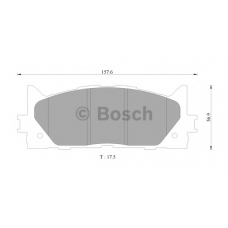 0 986 AB9 367 BOSCH Комплект тормозных колодок, дисковый тормоз