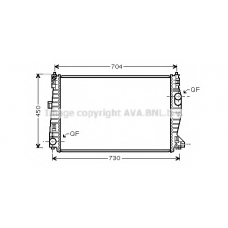 ALA2101 AVA Радиатор, охлаждение двигателя