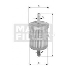 WK 716/6 MANN-FILTER Топливный фильтр