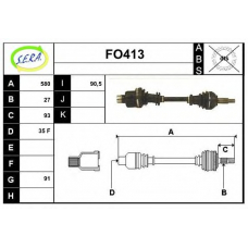 FO413 SERA Приводной вал