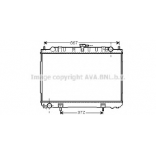 DN2241 AVA Радиатор, охлаждение двигателя