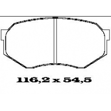 BL1289A1 FTE Комплект тормозных колодок, дисковый тормоз