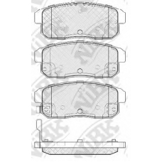 PN9800 NiBK Комплект тормозных колодок, дисковый тормоз