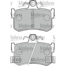 598903 VALEO Комплект тормозных колодок, дисковый тормоз