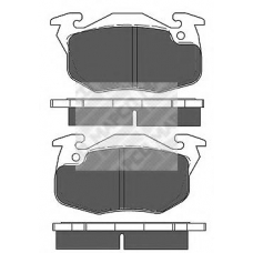 6189 MAPCO Комплект тормозных колодок, дисковый тормоз