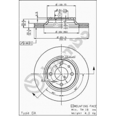 09.5307.10 BREMBO Тормозной диск