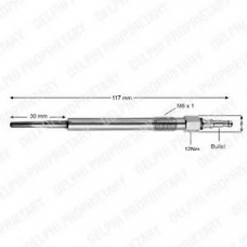 HDS414 DELPHI Свеча накаливания