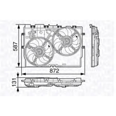 069422584010 MAGNETI MARELLI Вентилятор, охлаждение двигателя