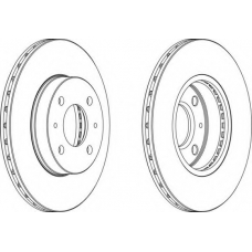 DDF615-1 FERODO Тормозной диск