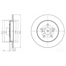 BG4201 DELPHI Тормозной диск