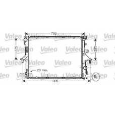 734740 VALEO Радиатор, охлаждение двигателя
