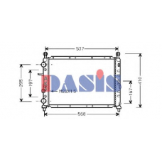 010120N AKS DASIS Радиатор, охлаждение двигателя