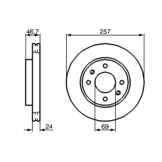 0 986 479 207 BOSCH Тормозной диск