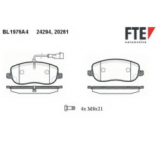 BL1976A4 FTE Комплект тормозных колодок, дисковый тормоз
