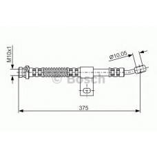 1 987 476 892 BOSCH Тормозной шланг