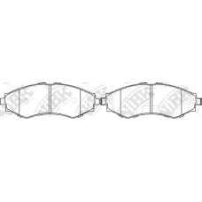 PN0374 NiBK Комплект тормозных колодок, дисковый тормоз