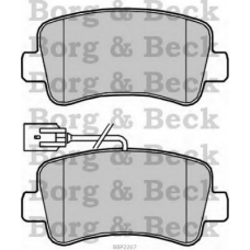 BBP2267 BORG & BECK Комплект тормозных колодок, дисковый тормоз